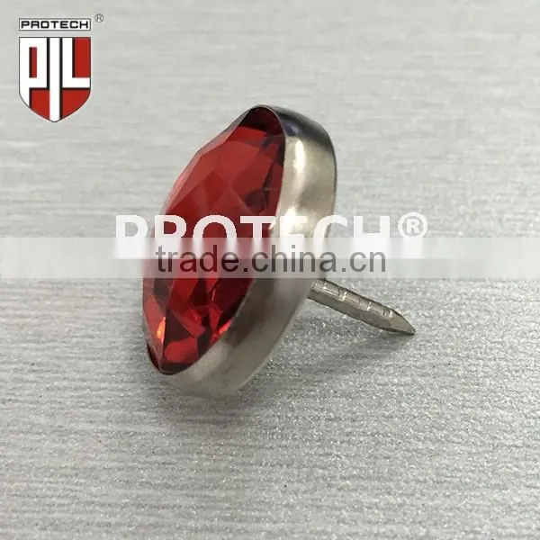 22mm upholstery crystal buttons with nail for bed headboard/sofa