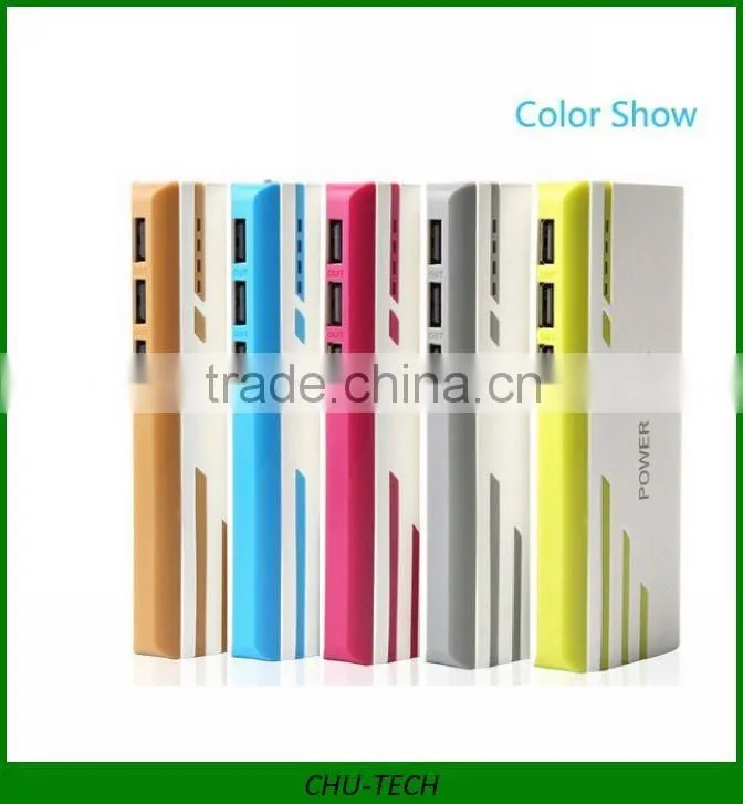 3 usb 20000mah mobile battery power bank charger