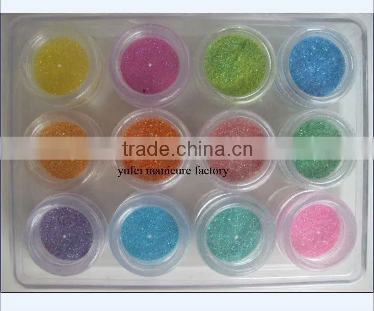 12 color nail art glitter bronzer in china