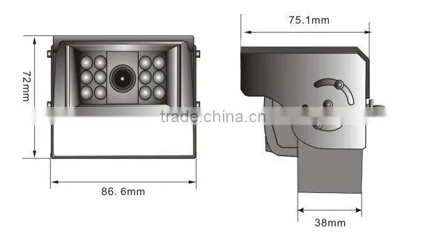 7 inch 2.4GHz digital wireless car system