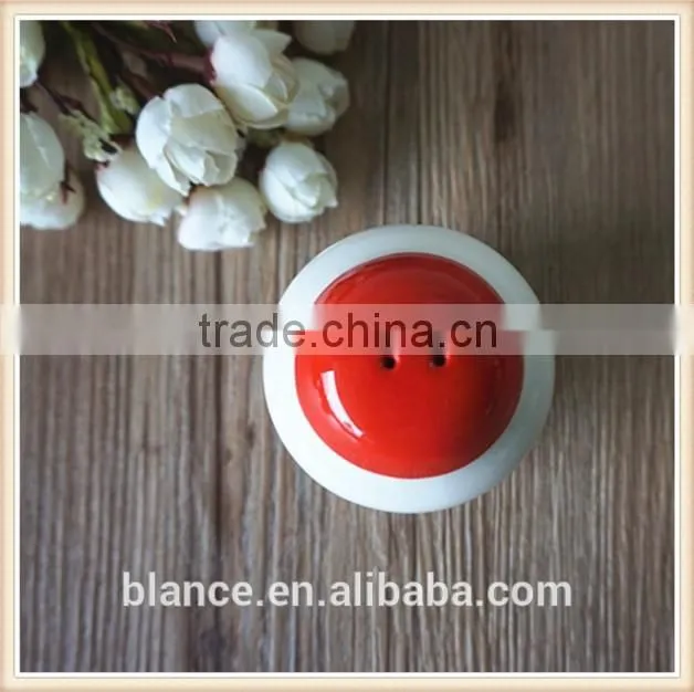 ceramic hand painted Spice & Pepper Shakers in bottle with Sift Cap design