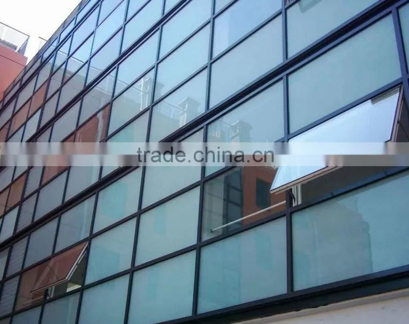 tempered glass curtain wall for door& window