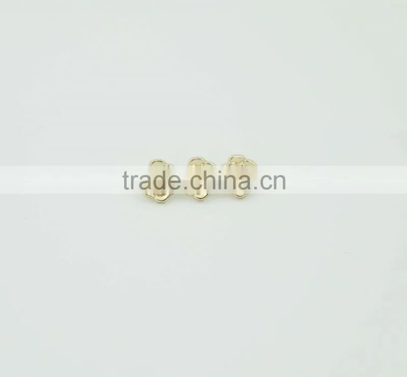 Flowers Rectangle Shape Custom Metal Needle Pin in Gold Color