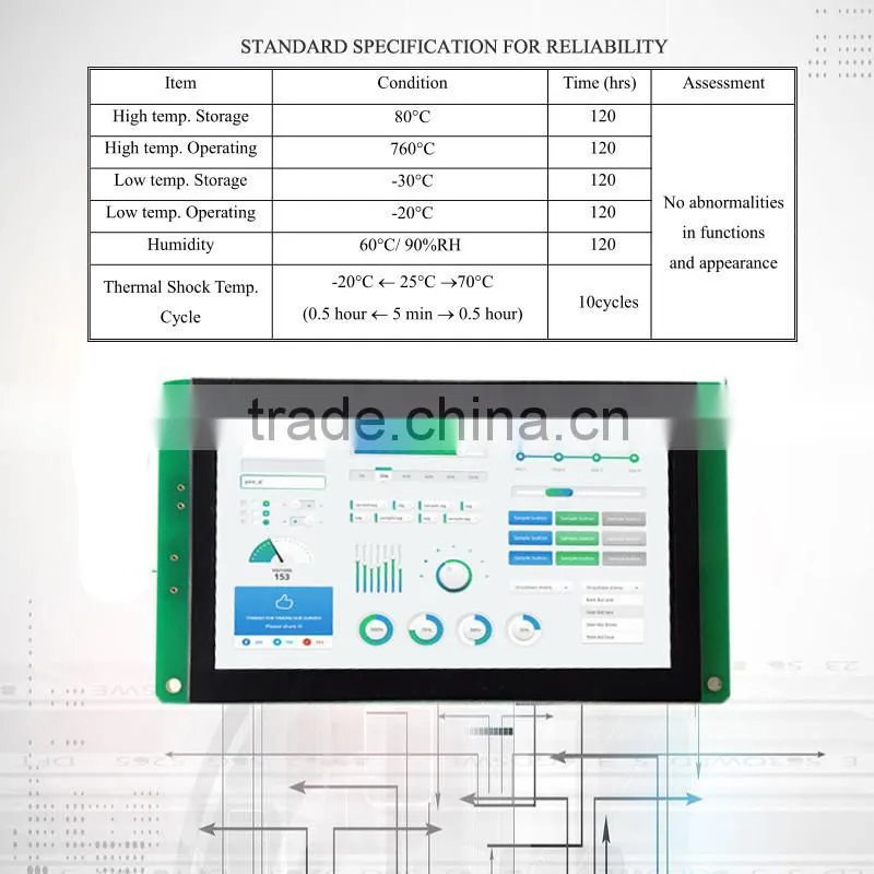 4.3 inch lcd module with rs232 to rs485 Controller Board Industrial real-time FORTRAN