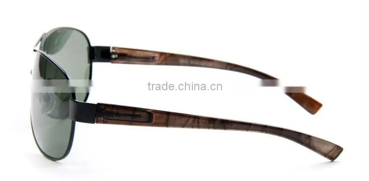 Metal nice men's polit sunglasses with wide arms