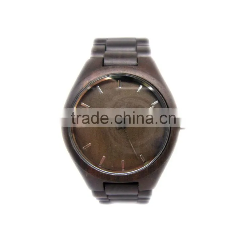 2015 Nature Wooden Men Watch Eco-friendly Maple Sandalwood Wooden Wristwatch Gift Wood Watch