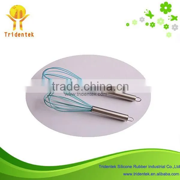 Colorful FDA/LFGB Standard High Quality Multifunctional Silicone Egg Whisk