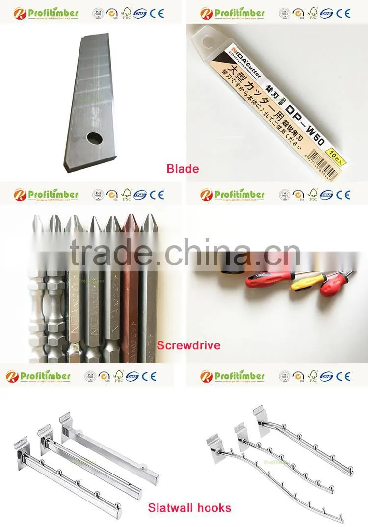 Profitimber Metal Aluminum Slat Wall Hooks