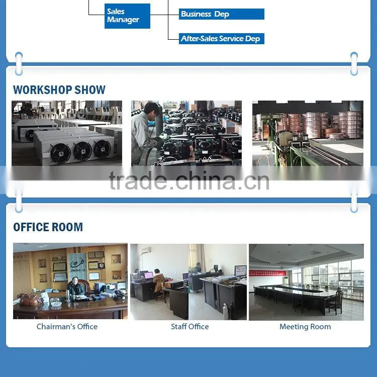 Double Sided Air Blow Types Of Evaporators For Cold Room With Best Cooling Effect