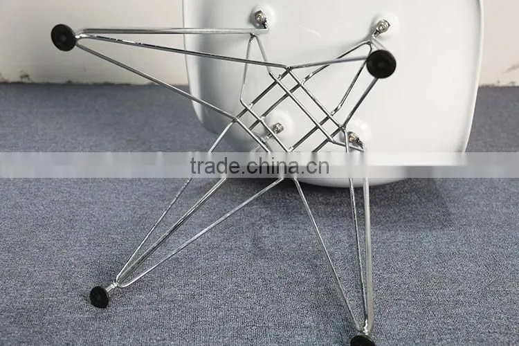 Designer Plastic Dining Side Rod Eiffel Base Chair