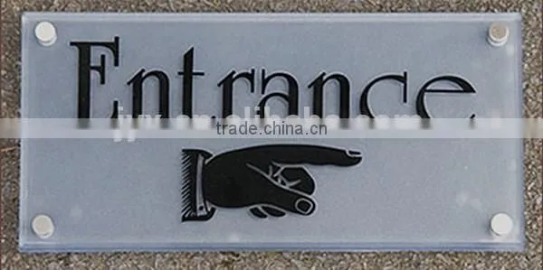 Custom T-shaped acrylic sign board