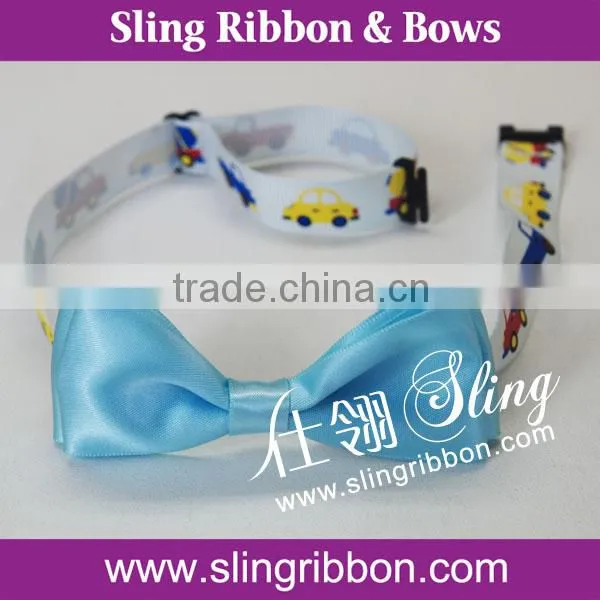 Woven Ribbon Material and Pattern Bow Tie