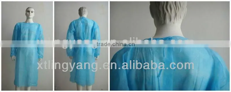 Disposable nonwoven meidical Isolation Gown
