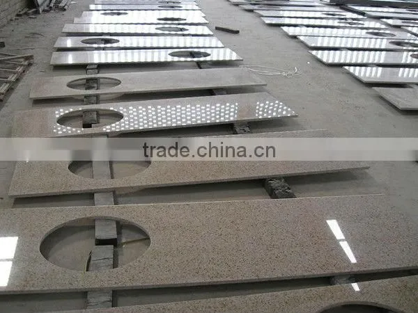 PROMOTION PRICE!Chinese Gloden Yellow G682 Vanity Top With Single Under Mount Sink In Stock