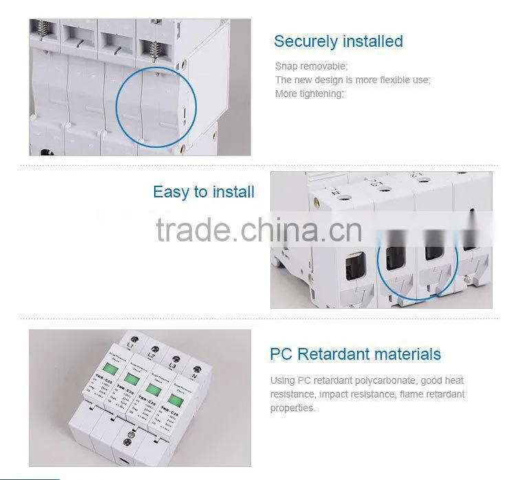 220V Surge Protector Surge Arrester 11KV (SP-C20/4)
