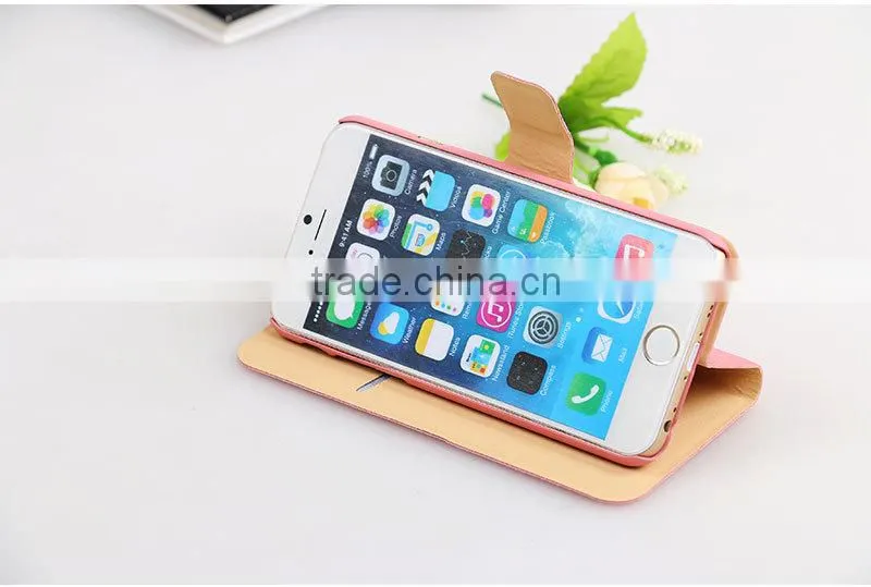2014 LZB Oracle bone grain series Hot sale 5.5 flip cover leather phone case for iphone 6 plus