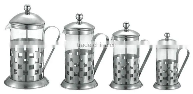 600ml Stainless Steel coffee Glass coffee maker