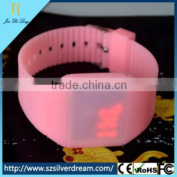 New Style China CE Rohs Wholesale silicon Watches wholesale watch color watch fashion LED watch