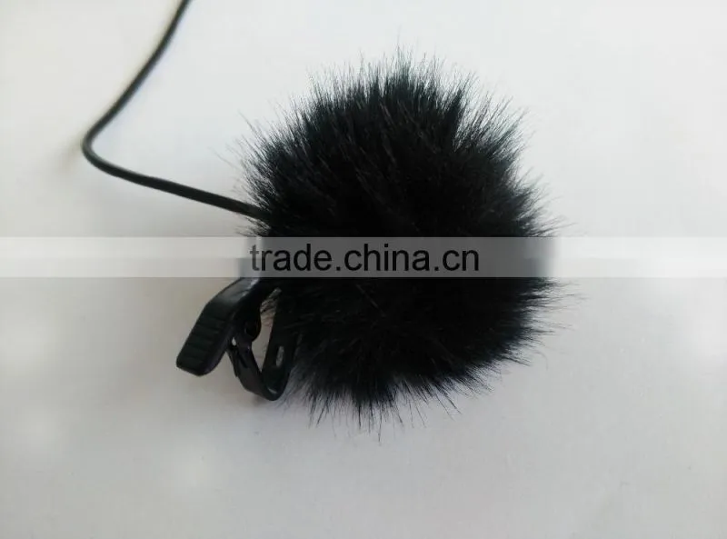 Fuzzy Shower Cap Style Lav Windscreens for lapel microphone 4 color