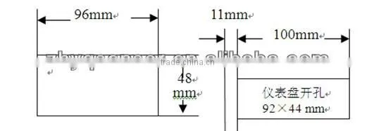 1/4'' DIN panel mountn high pressure sensor indicator