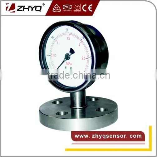 100mm glycerine pressure gauge for food processing machinery