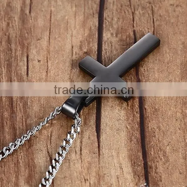 High Quality Fashion Cross Pendant Stainless Steel Necklace