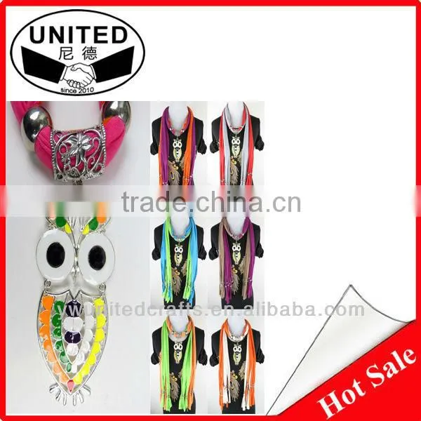 fashion Owl pendant scarf necklace pendant scarves Fashion women"s scarf