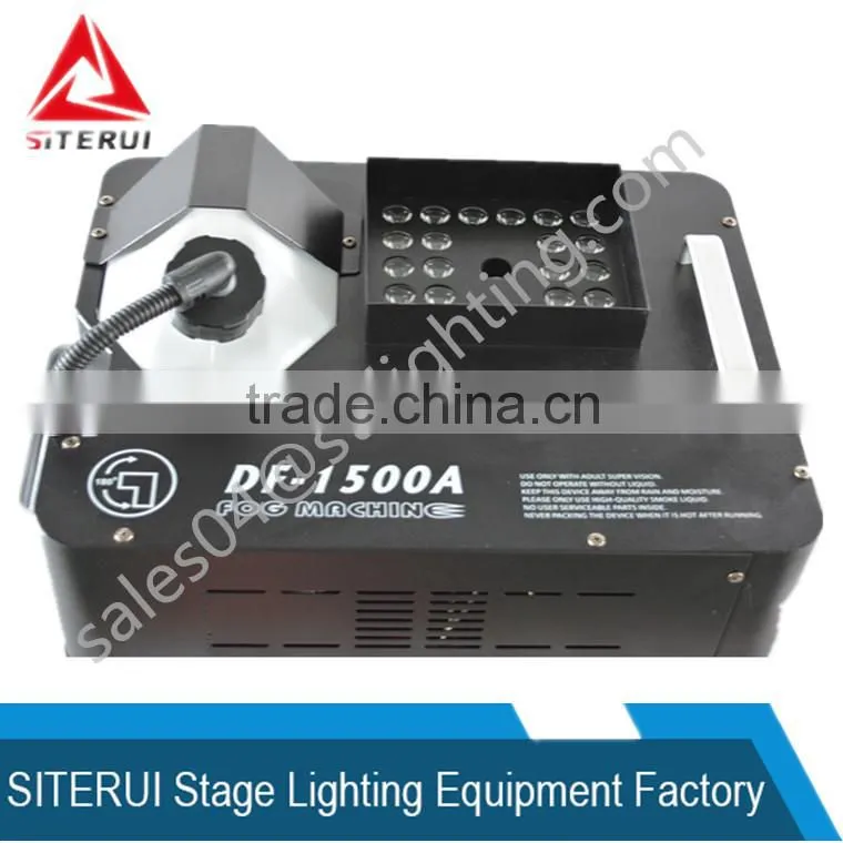 DMX 1500W color smoke stage effect fog machine LED up column fog machine