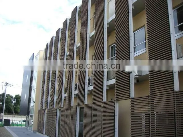 wood textured wpc tube