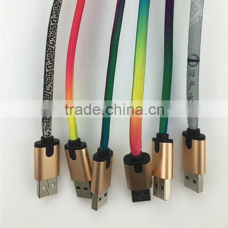 wholesale alibaba lighting shoelace usb cable led chargers cable for iphone cable