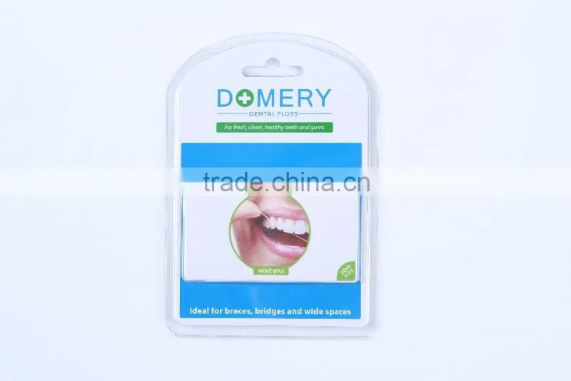 Promotion price credit card dental floss 30M with individual pack