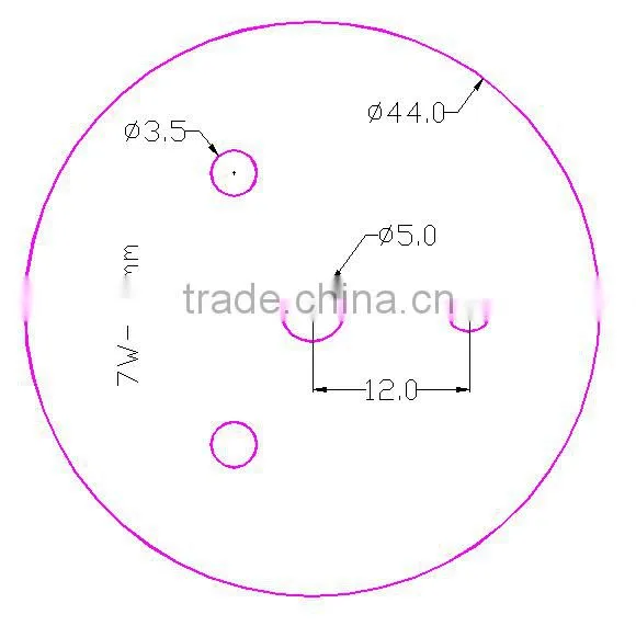 7w economy aluminum ra80 90lm candle light ceiling light traic led driverless ac module