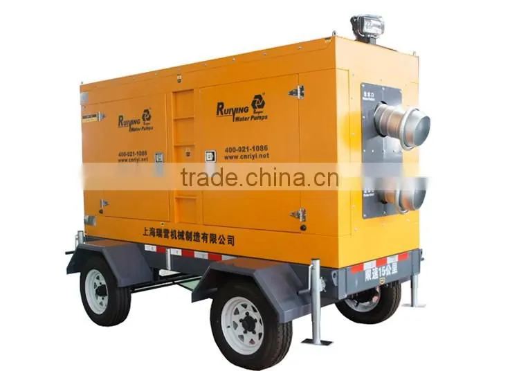 180m3 /hr flood preventing mixed flow diesel water pump set