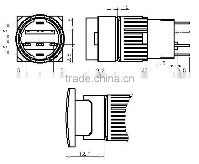 E6-XD . E6-XDF. E6-XDJ push button switch with indicator