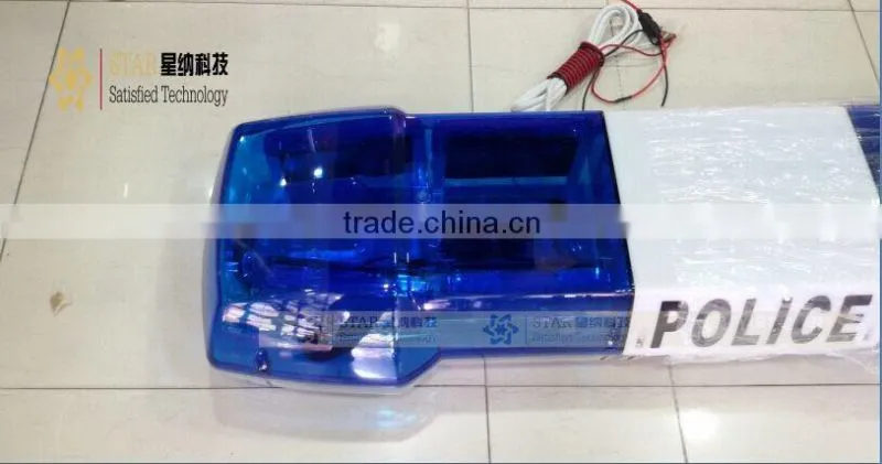 led blue police emergency flashing lightbar