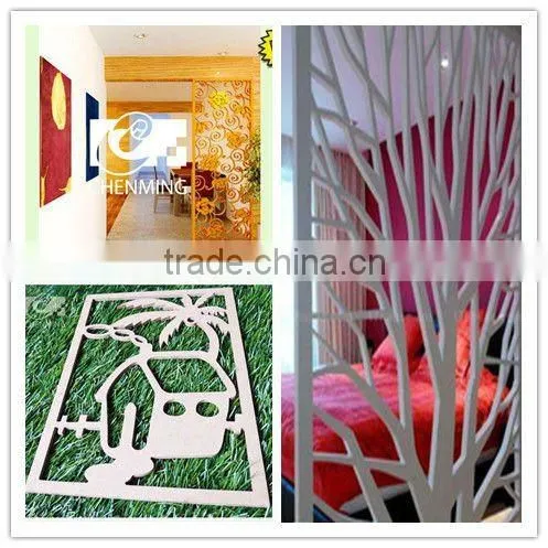interior grille panel for partition wall