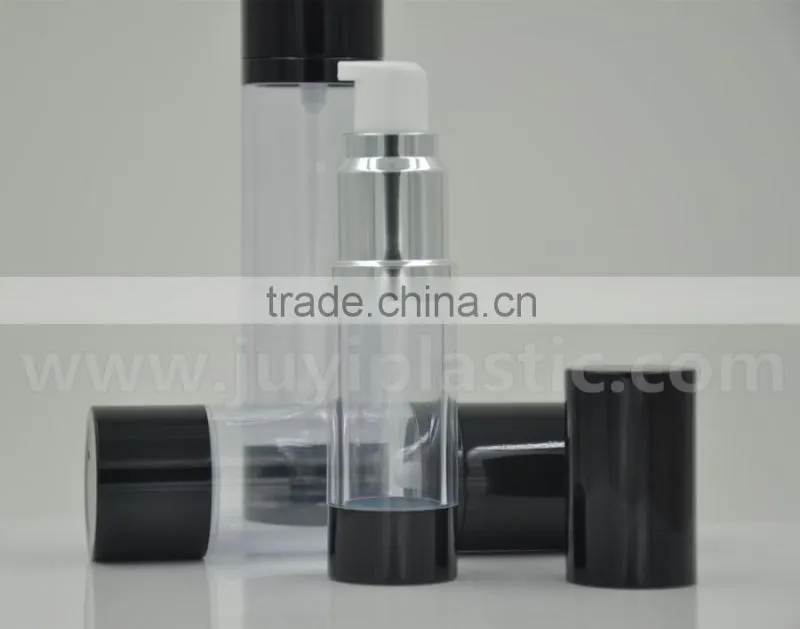 Plastic cosmetic bottles, airless pump bottles for packaging,plastic bottles