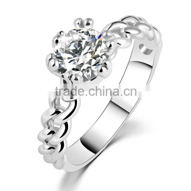 High quality 1 gram gold plated platinum wedding ring design