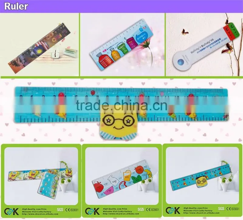 Quality Assurance! Custom eco-friendly plastic rulers in big discount