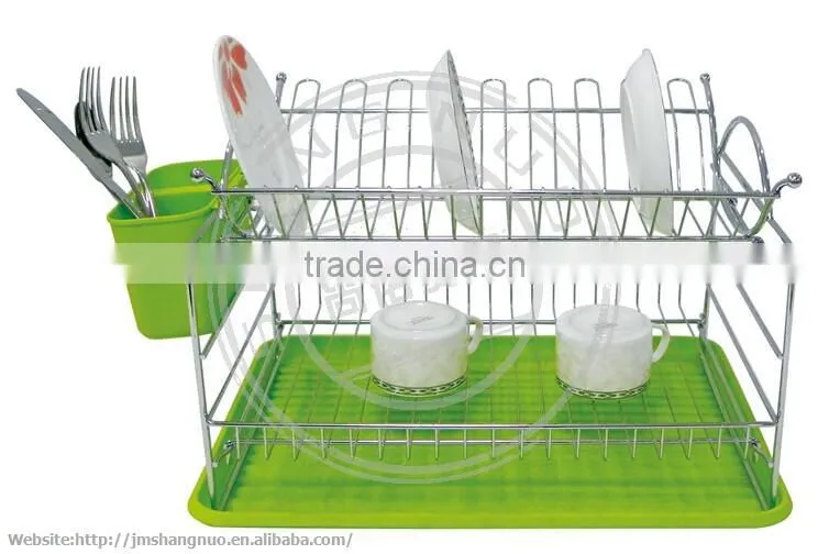 2 tier Chrome Plated Dish Dish Drainer
