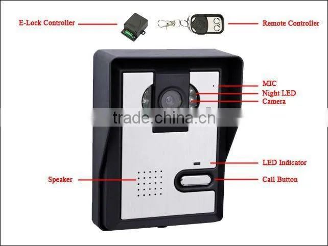 7 inch Wireless Video Door Phone for Home Office Villa