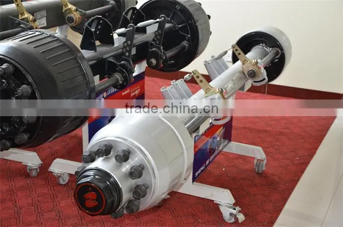 China top sale self steering low loader axles