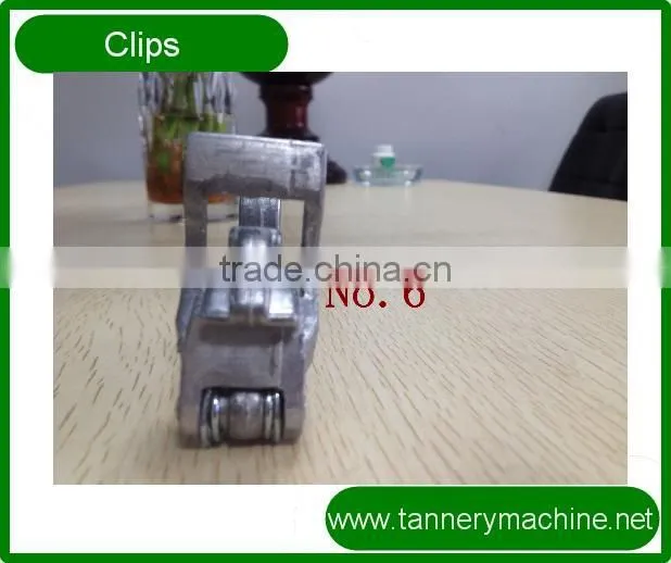 cow cattle buffalo leather toggling machine nylon clips