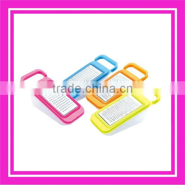 stainless steel grater with container and plastic grater with container