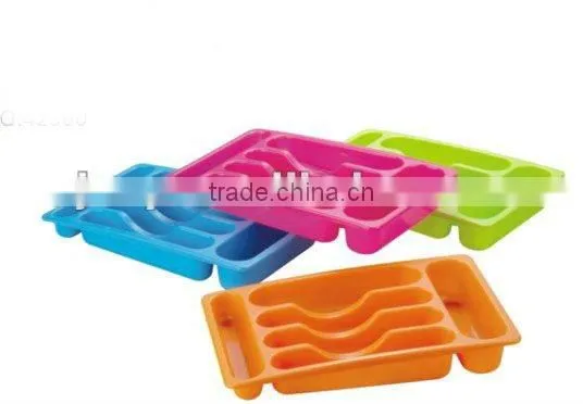 colorful good quality plastic cutlery holder in home