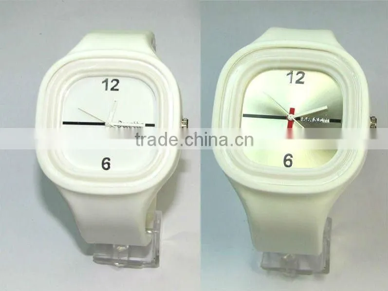 Top Quality Silicone Jelly Watch Japan Movement 3ATM waterproof with Customized logo acceptable CE/ROHS Passed