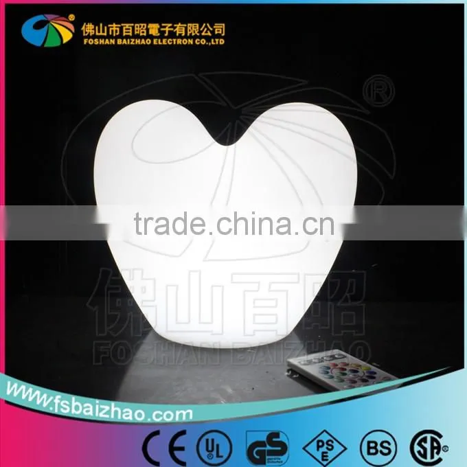 PE plastic color changing LED light table lamp