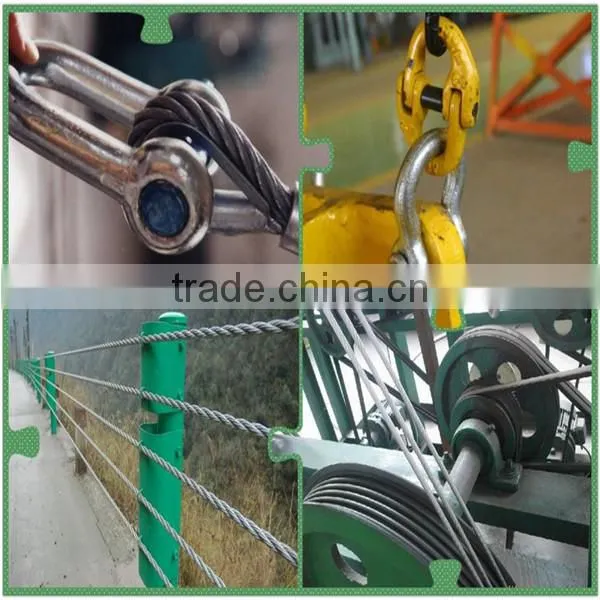 Factory stock CE 8mm anti twisted stainless steel 316 rigging lifting wire rope