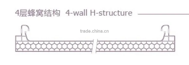High impact 12mm cellular U-locking system polycarbonate hollow sheet 100% leaking-proof and free expansion 600mm