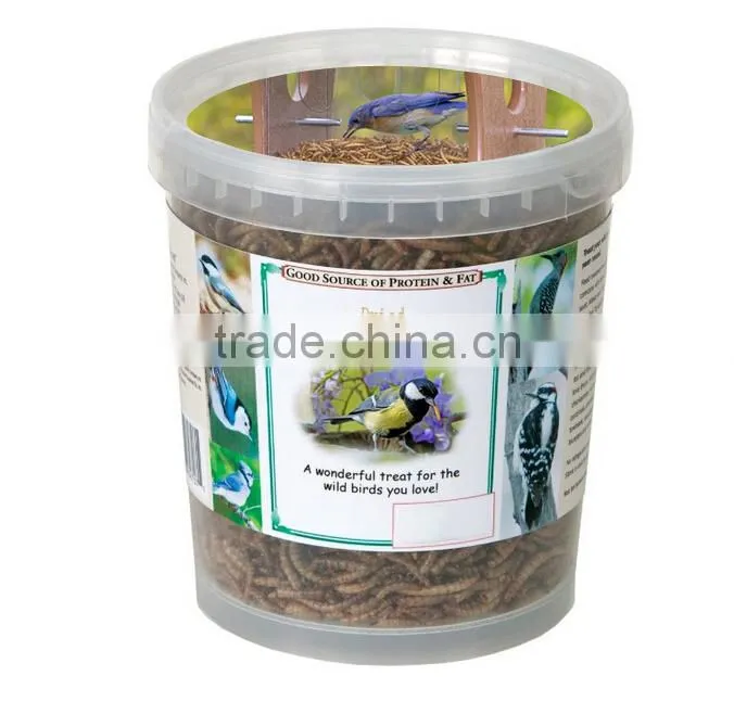 Dry Pet Food Fish Food Mealworms Golden Yellow(2.8cm)